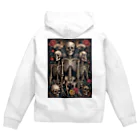 Skull sectionのドクロと薔薇 Zip Hoodie