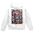 Skull sectionの薔薇とドクロ Zip Hoodie