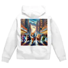 AI cats factoryのブロードウェイキャッツ Zip Hoodie