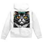 iyashi₋creatersのイケてる猫 Zip Hoodie