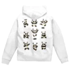 segasworksの功夫のパンダちゃん Zip Hoodie