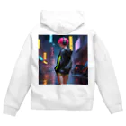 shiba9のCyber Girl Zip Hoodie