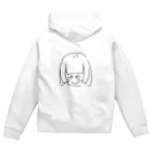 ありの姫カット女の子 Zip Hoodie