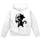 NO CAT NO LIFE の猫×海賊×フィギュア風 Zip Hoodie