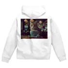 野良猫は星空の夢を見るの【猫】映画にありそうなシーン Zip Hoodie