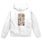 (っ◔◡◔)っ ♥ Le Petit Trésor ♥の花の詩カップ(The Flower Poetry Cup) Zip Hoodie