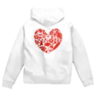 Angel  SmileのHawaiian Heart Zip Hoodie