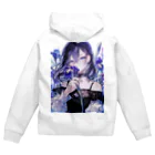 AQUAMETAVERSEの花菖蒲の優美な香り　BLUE PLUM  691 Zip Hoodie