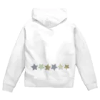 つきしょっぷのくすみカラーの星 Zip Hoodie