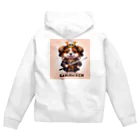 jumping坊主の侍犬 Zip Hoodie