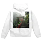 AQUAMETAVERSEの山頂にある神秘的な神社 アメジスト2846 Zip Hoodie