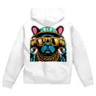 papi&biaのラッパーフレンチブルドッグ Zip Hoodie