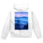 AQUAMETAVERSEの雲海とホテル街の灯　ラフルール　1859 Zip Hoodie