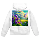 かるるんショップのアヤメと虹と妖精と Zip Hoodie