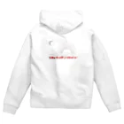  miyaviesのmiyavies ロゴ　"Follow the path I believed in"　バックプリント Zip Hoodie