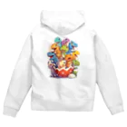 AQUAMETAVERSEの卵から恐竜　なでしこ1478 Zip Hoodie