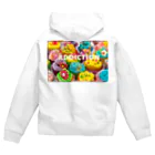 HappyFaceMarketのカップケーキ中毒アディクション Zip Hoodie