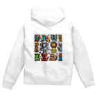 rightOneのアートタイム Zip Hoodie