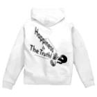 『NG （Niche・Gate）』ニッチゲート-- IN SUZURIのHappiness Is The Truth!（黒） Zip Hoodie