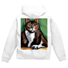 Ppit8のどっしりかまえる猫ちゃん Zip Hoodie