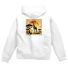 akinyan3128の夕日の中のキリンさん Zip Hoodie