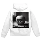 yuriseのモノトーンAppleグッズ Zip Hoodie