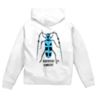 なで肩うさぎの美香堂のルリボシカミキリ Zip Hoodie