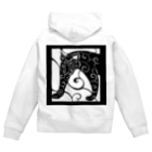 ツバメ堂の唐草のトラA Zip Hoodie