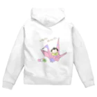 ぱくぱくショップのいろはにほへと、ぷにぬるを Zip Hoodie