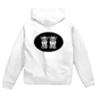 ツバメ堂のふたりの子鬼（楕円） Zip Hoodie