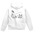 にゃーにゃー組@LINEスタンプ＊絵文字販売中！の双子の妖狐＊吹雪と焔 Zip Hoodie