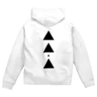 【三角形の穴】の▲3【三角形の穴】 Zip Hoodie