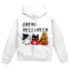 orenekoの俺のハロウィン！！俺猫シリーズ 黒猫 ハロウィンver. Zip Hoodie