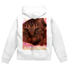 lunamoonaoのしましま猫ちゃん。 Zip Hoodie