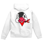 ちょろぴこ🥙の桜文鳥・レッド Zip Hoodie