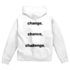 3ch．shopの『3ch.』-White- Zip Hoodie