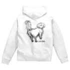 ui.のGolden Retriever Zip Hoodie