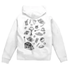 気ままに創作　よろず堂の純喫茶　モノクロ Zip Hoodie