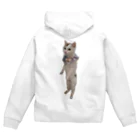 りずママの立ち猫華っち Zip Hoodie