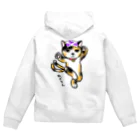 キクヤの踊る三河　ねこまた　三毛 Zip Hoodie