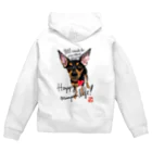 PiKOLLEのHappy minpin life! ジップパーカー