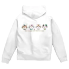 りんころRinのソーing部の保護猫　名言２　雲の向こうはいつも青空　 Zip Hoodie