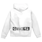 DIMADARA BY VULGAR CIRCUSの〼MAD〼 黒/DB_15 Zip Hoodie