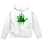 テラちん侍のノーワンシリーズ(緑) Zip Hoodie