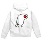 たちゅごろショップの首かしげ文鳥 Zip Hoodie