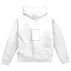 rilybiiのピンクの線画🌷チューリップ Zip Hoodie