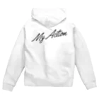 My ActionのMy Action Goods Black Zip Hoodie