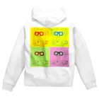 Yoshitaka Fukkoshiのメガネデブウサギ Zip Hoodie