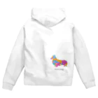 AtelierBoopのアレグリヘ　コーギー Zip Hoodie