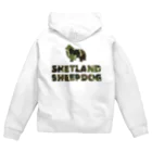 onehappinessのシェルティ　迷彩柄 Zip Hoodie